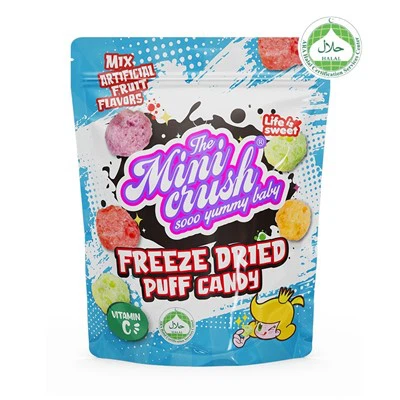 Jäädyttää kuivattuja rapeita puffeja