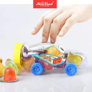 Hedelmät makea Mini hyytelö Cup uusi Mini auto lelu
